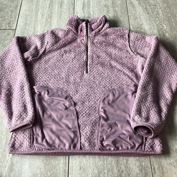 Like New Columbia Purple Collared Sweater 11 in front zipper XL - Picture 8 of 10